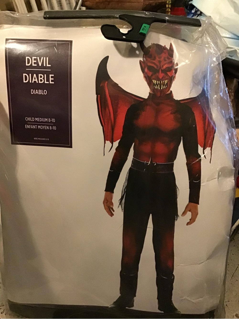 Devil costume child size medium 8/10-new